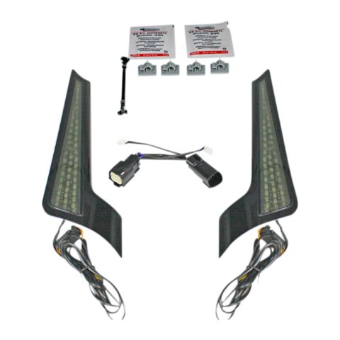 Custom Dynamics Dual Color LED Fascia Panels For Harley Street Glide 2006-2009