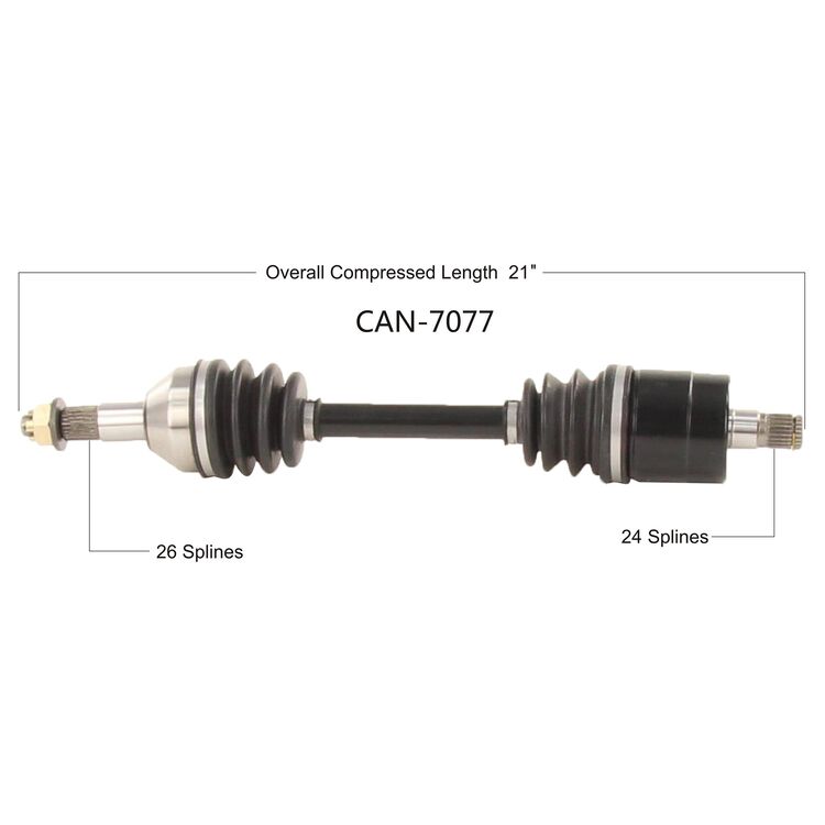 Open Trail HD 2.0 Rear Right Axle Can-Am