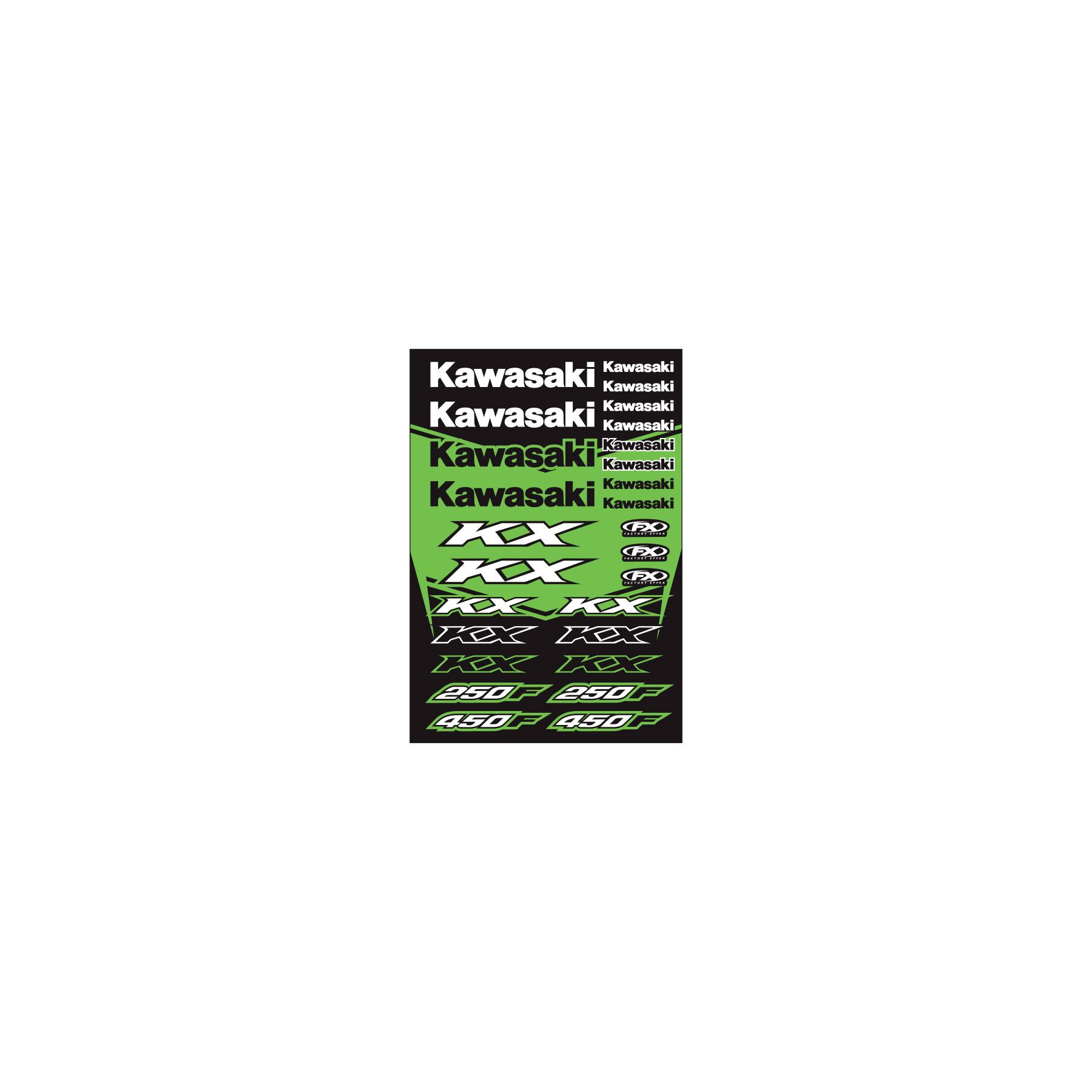 Factory Effex Kawasaki KX Sticker Sheet