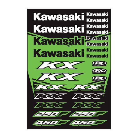 Factory Effex Kawasaki KX Sticker Sheet