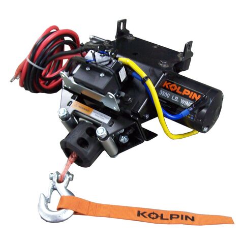 Kolpin Outdoors Quick Mount Synthetic Cable Winch 3500lb Polaris