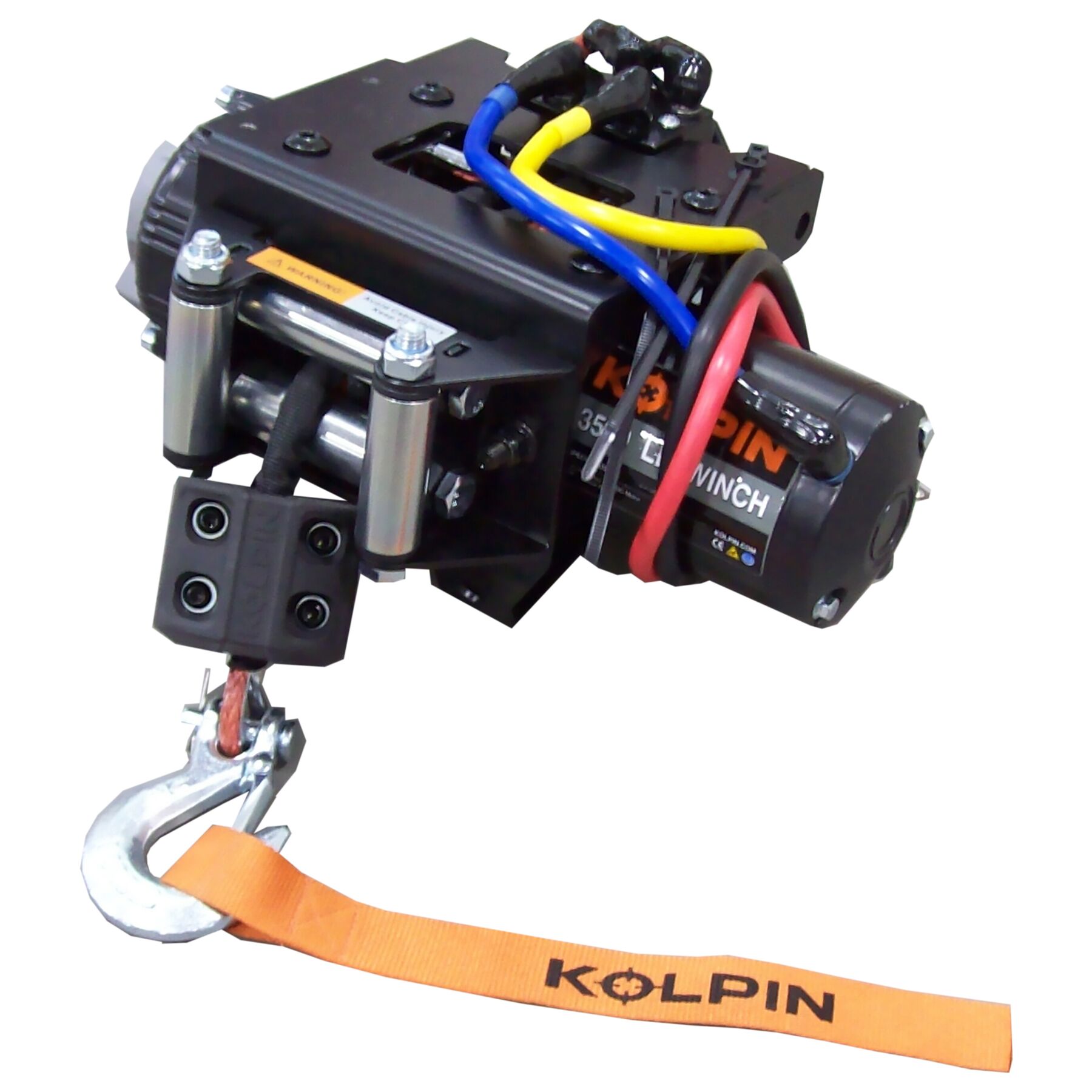 Kolpin Outdoors Quick Mount Synthetic Cable Winch 3500lb Polaris Sport