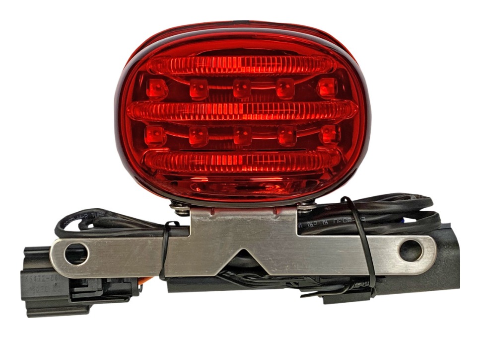 Custom Dynamics Mini Add-On Tail Light For Harley Touring 2014-2025 Red With Mounting Bracket