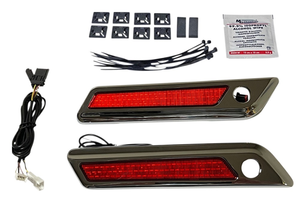 Custom Dynamics Dual Intensity Saddlebag Latch Lights With Housing For Harley Touring 2014-2025 Smoke