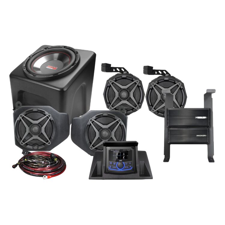 SSV Works 5 Speaker Plug & Play Kit With Backup Camera Polaris Ranger