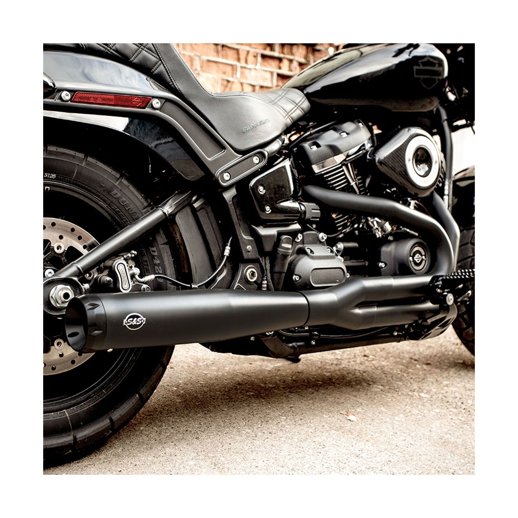 S&S Cycle 50-State Superstreet 2-Into-1 Exhaust System For Harley Soft