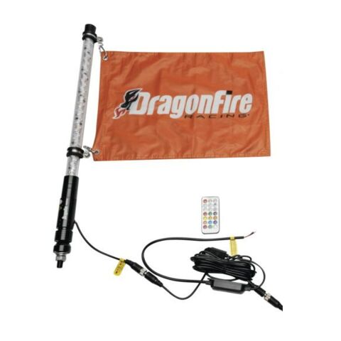 DragonFire Racing Spiral LED Lighted Single Whip