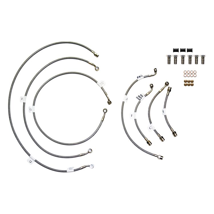 GBrakes Complete Brake Line Kit Polaris RZR XP 1000 / XP 4 1000 / XP Turbo 2015-2017