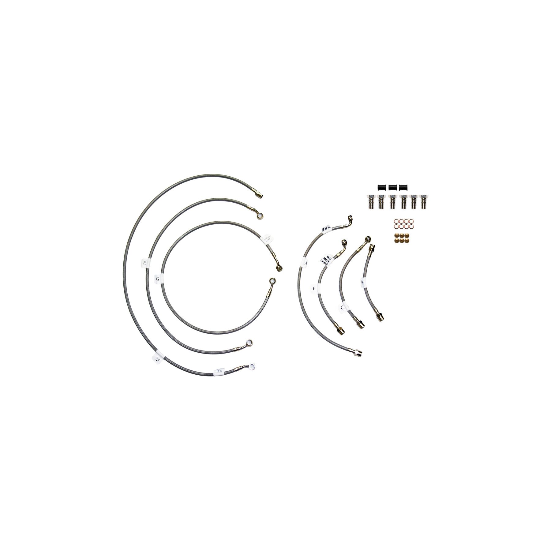 GBrakes Complete Brake Line Kit Polaris RZR XP 4 900 2012-2013
