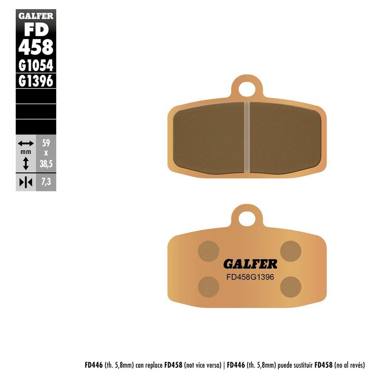 Galfer HH Sintered Front Brake Pads FD458