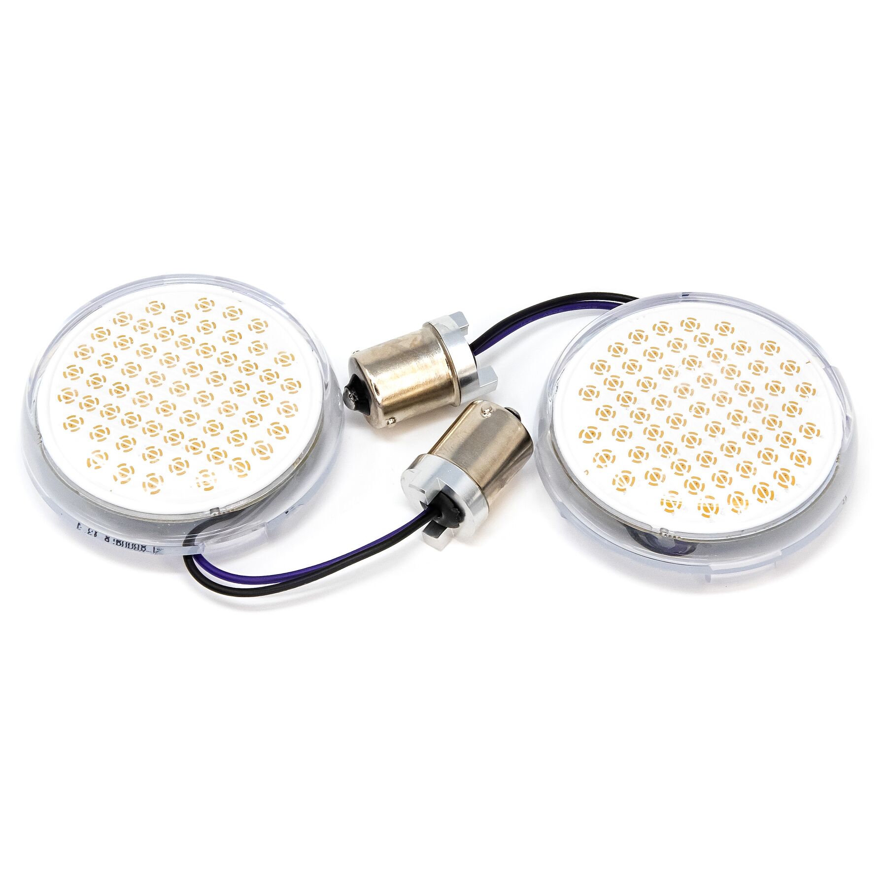 Letric Lighting Co. Deluxe Front Bullet Style LED Inserts For Harley 2