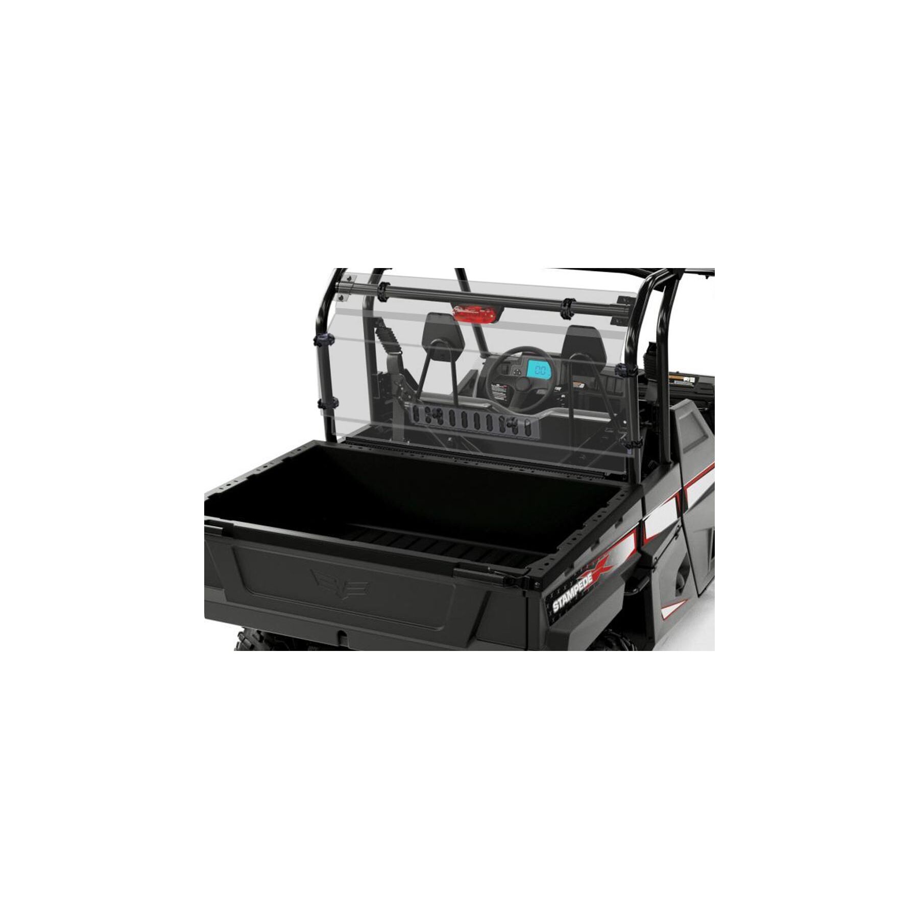 Spike Vented Rear Windshield Arctic Cat Havoc / Stampede 2017-2020