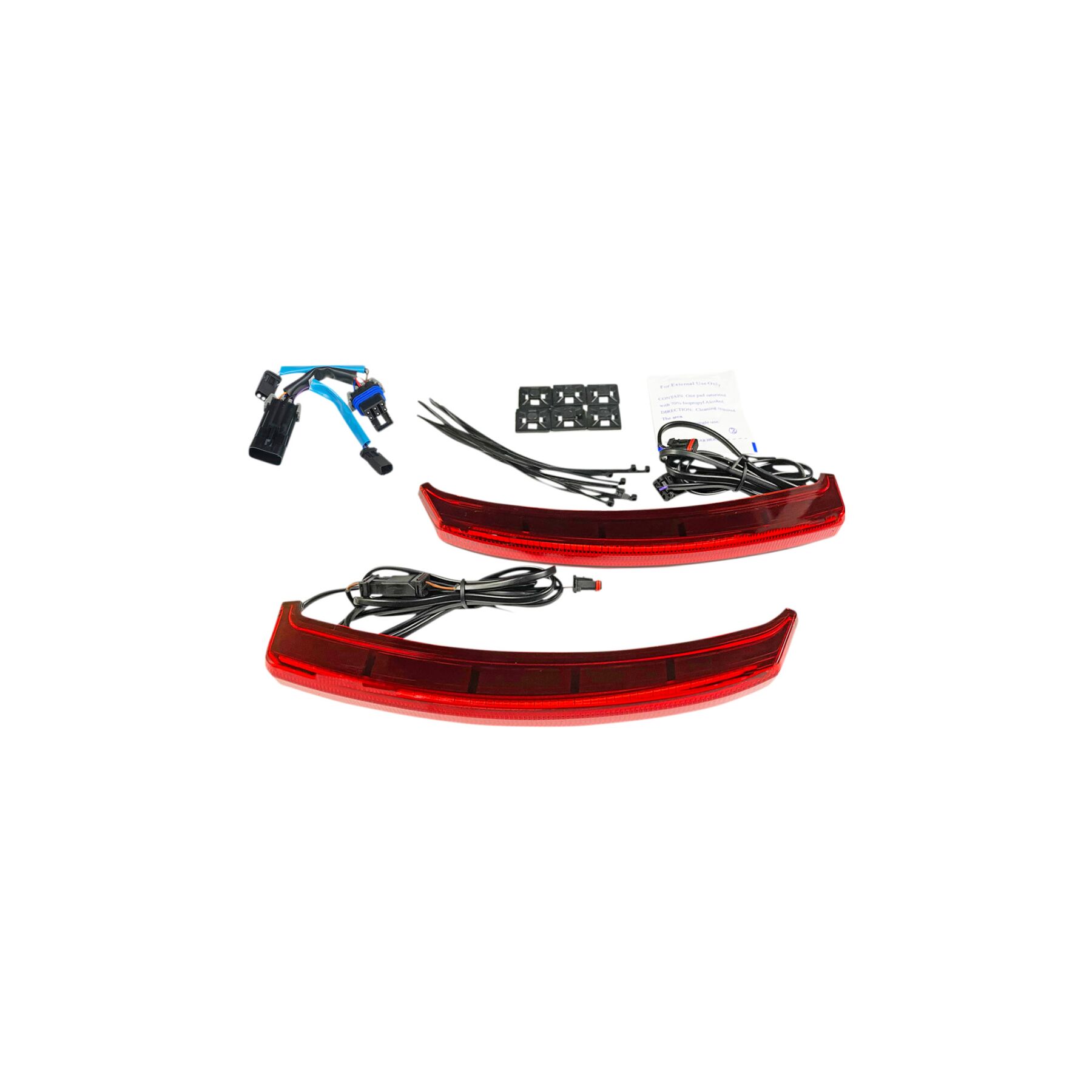 Custom Dynamics Low Profile Bagz Saddle Bag Lights For Indian Challeng