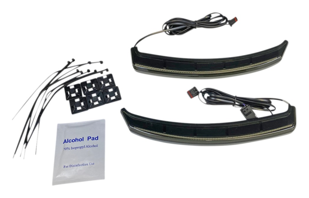 Custom Dynamics Low Profile Bagz Saddle Bag Lights For Indian Chieftain / Dark Horse 2020-2025 Smoke International Models