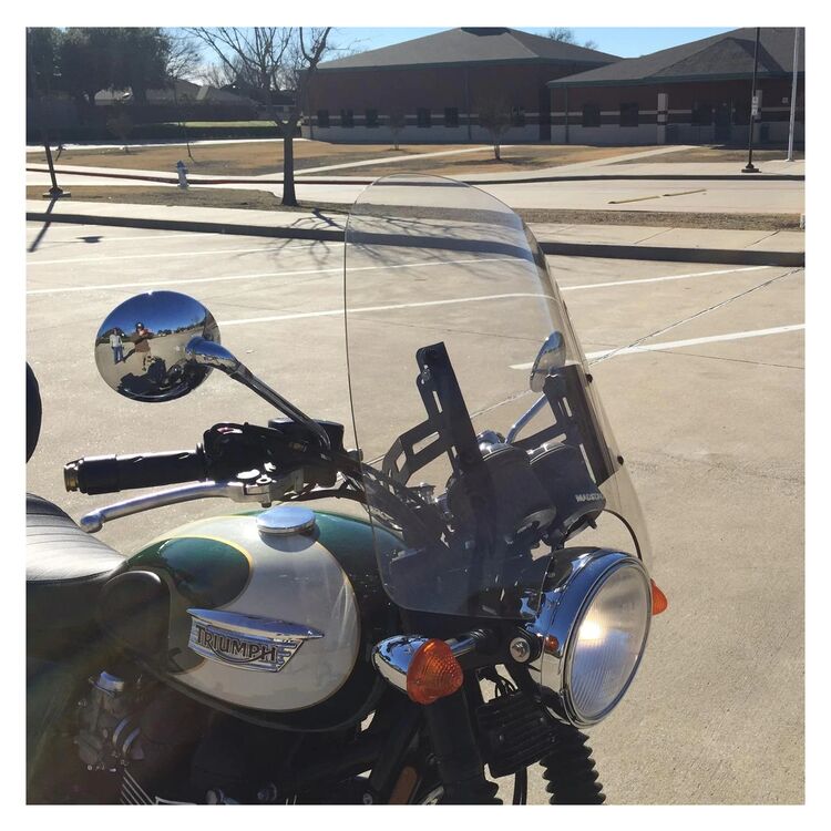 MadStad Engineering Adjustable Windshield System Triumph Bonneville T100 2006-2016
