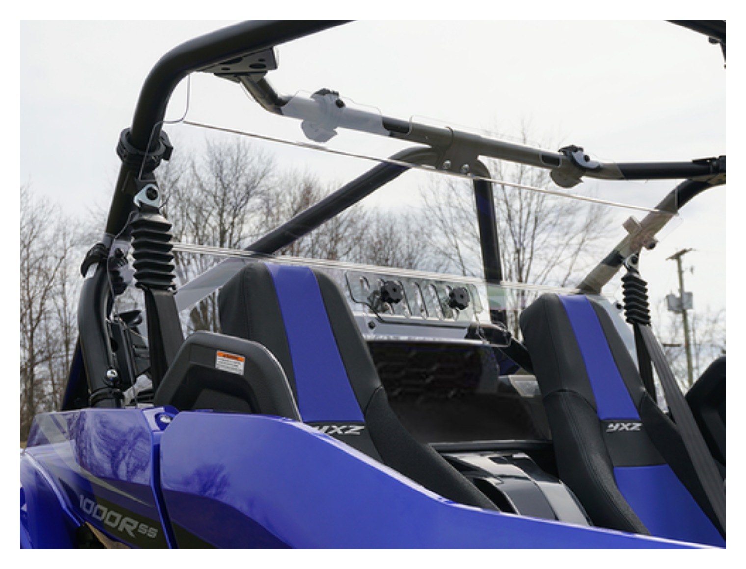 Spike Vented Rear Windshield Yamaha YXZ1000R 2019-2025 N/A