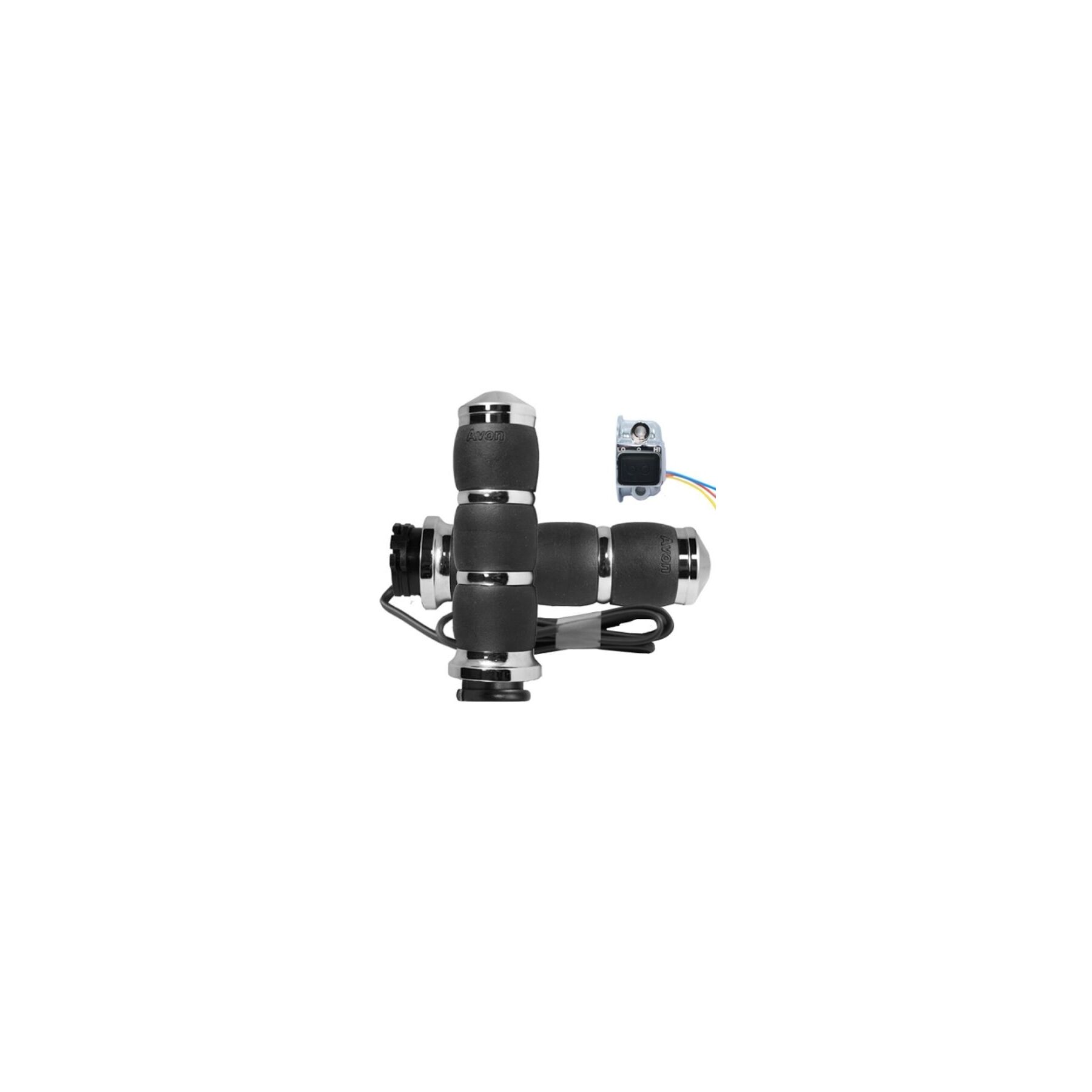 Avon Velvet Air Cushion Heated Grips For Harley With Dual Cable Thrott
