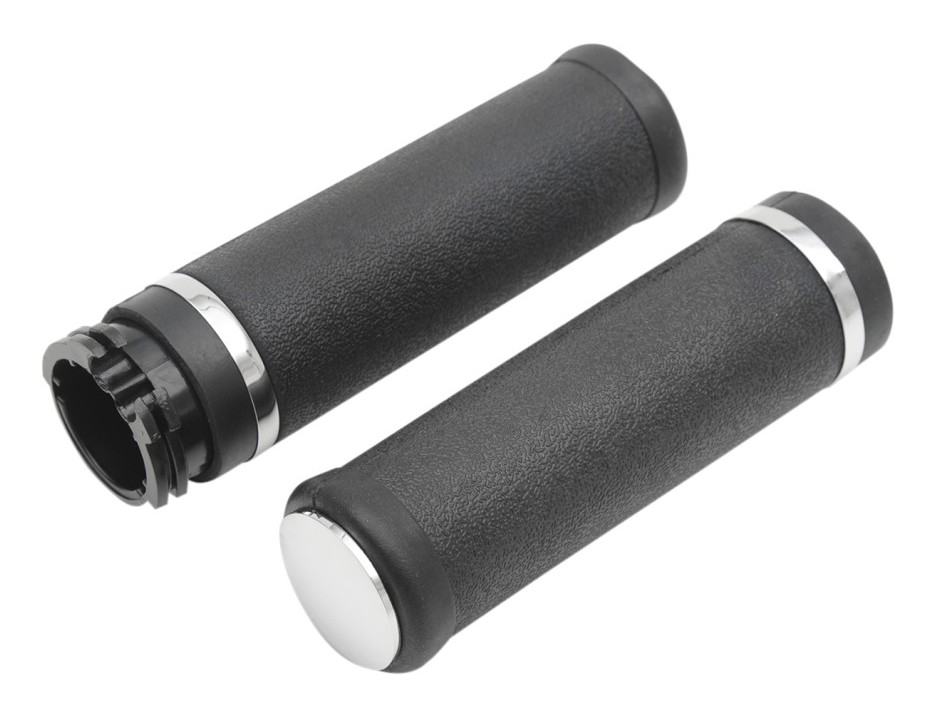 Drag Specialties Rubber Grips With Accent Rings For Harley RevZilla