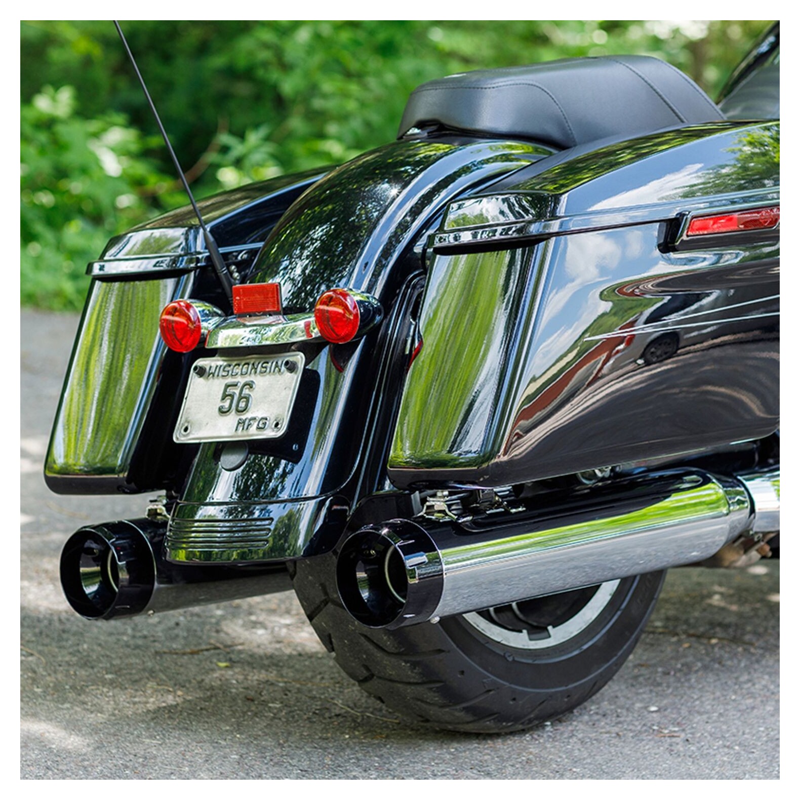 S&S Cycle 4.5" MK45 Thruster Slip-On Mufflers For Harley Touring 1995-2016 N/A