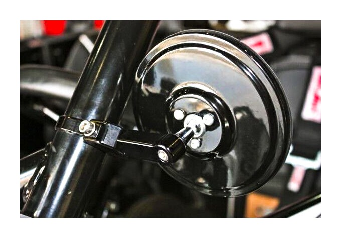 Axia Alloys Round Convex Glass Billet Arm 5" Side Mirror N/A
