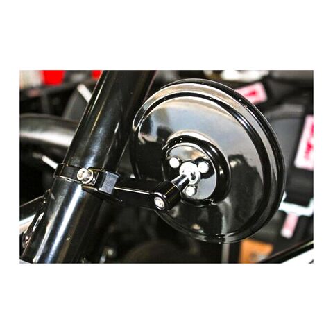 Axia Alloys Round Convex Glass Billet Arm 5" Side Mirror