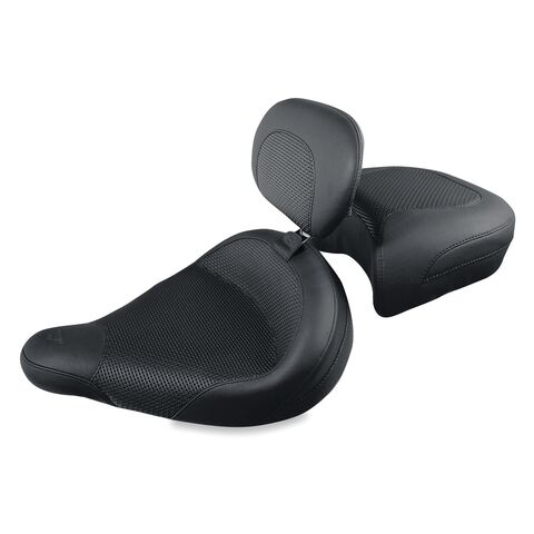 Mustang Solo Seat and Backrest For Harley FL Police