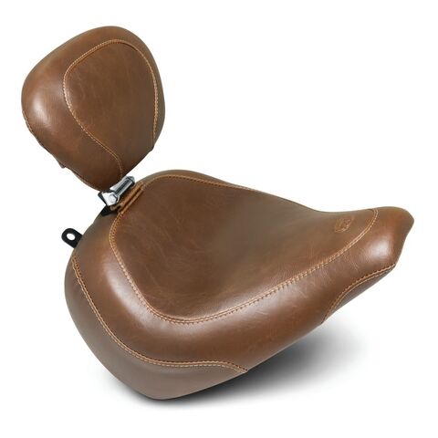 Mustang Wide Tripper Smooth Solo Seat For Harley Softail Breakout 2018-2025