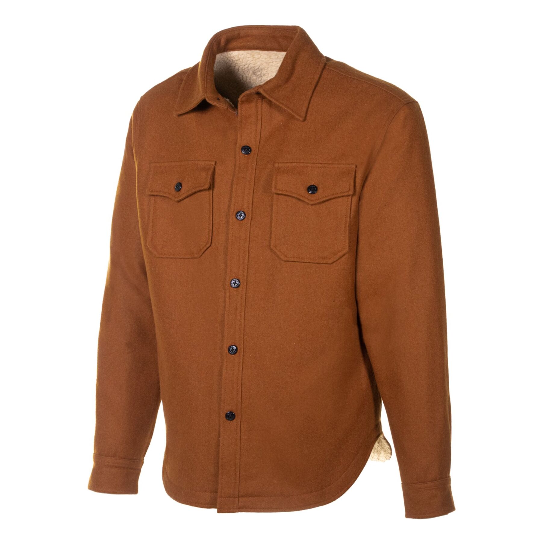 Schott CPO Faux Sherpa Lined Shirt