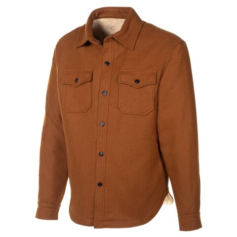 Schott CPO Faux Sherpa Lined Shirt