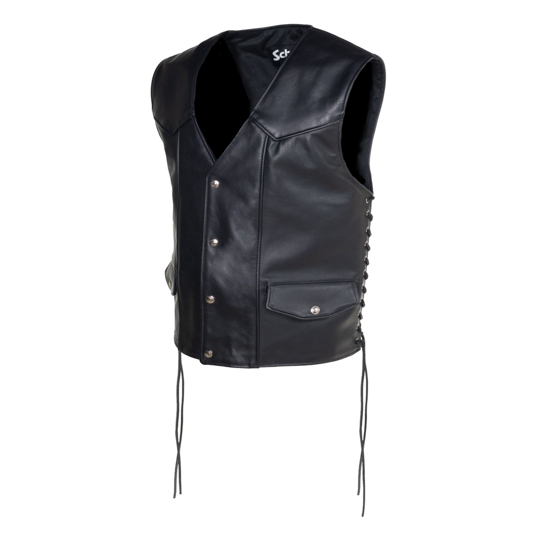 Schott Genuine Pebbled Biker Vest