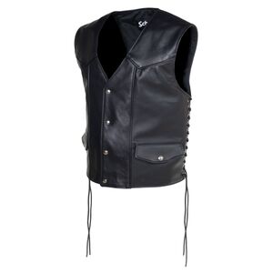 Schott Genuine Pebbled Biker Vest - RevZilla