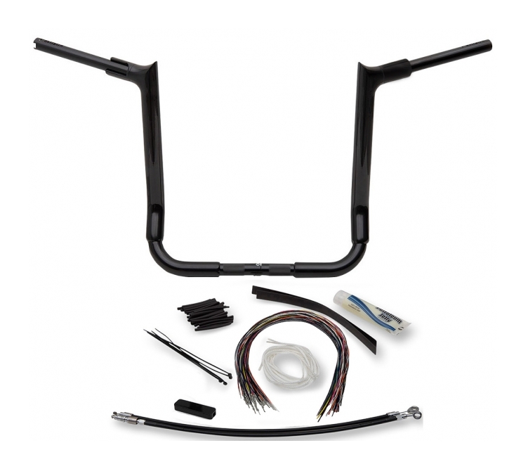 Fat Baggers Inc. 1 1/2" Pointed Top EZ Install Handlebar Kit For Harley Touring 2008-2013 16"