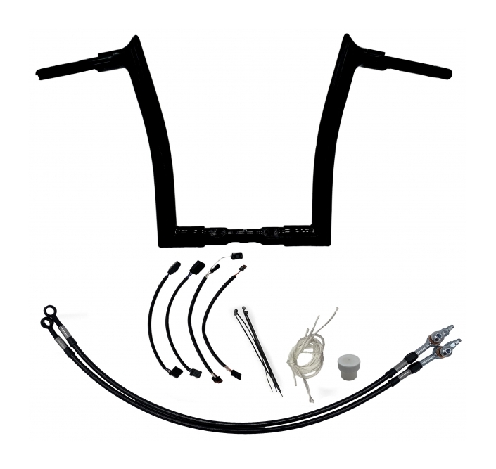 Fat Baggers Inc. 1 1/2" Pointed Top EZ Install Handlebar Kit For Harley Road King Special 2018-2020 14"