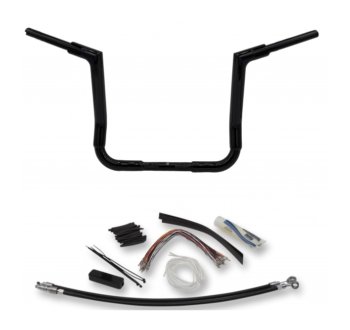 Fat Baggers Inc. 1 1/2" Flat Top EZ Install Handlebar Kit For Harley Touring 2008-2013 14"