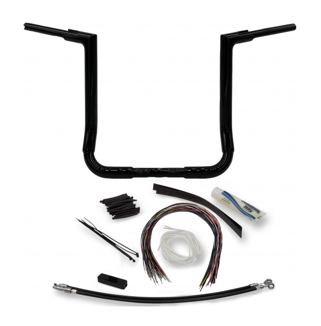 Fat Baggers Inc. 1 1/2" Flat Top EZ Install Handlebar Kit For Harley Touring 2008-2013 16"