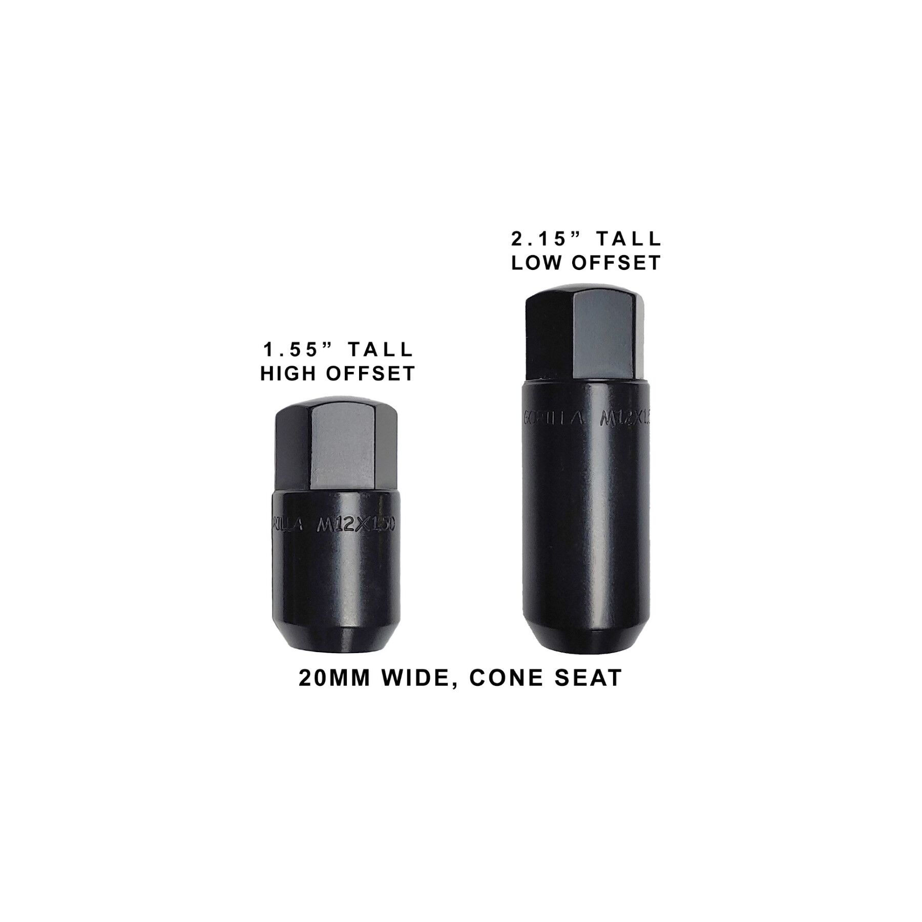 Gorilla Automotive Extended Hex Race UTV Lug Kit 10 x 1.25 Short