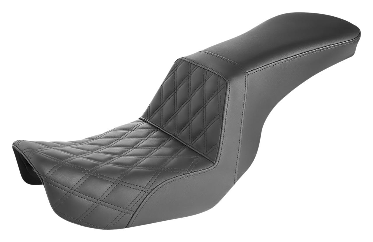 Saddlemen Step-Up LS Lattice Stitch Seat For Harley Dyna 2006-2017 Front Lattice Stitch LS