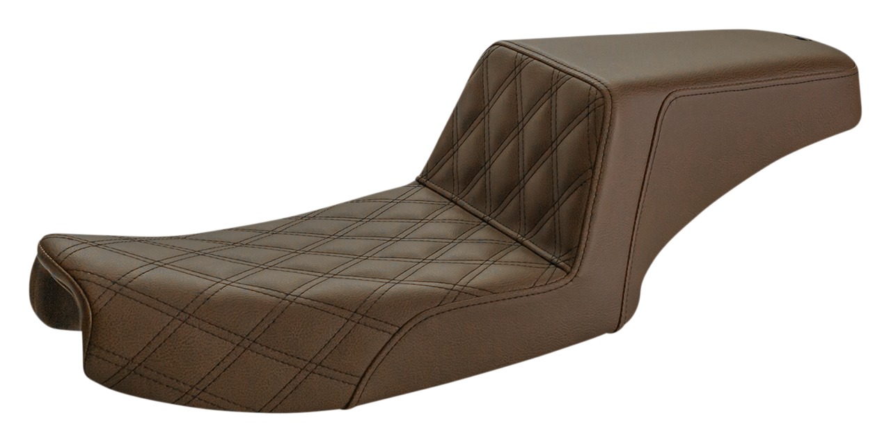 Saddlemen Step-Up LS Lattice Stitch Seat For Harley Dyna 1991-1995 Front Lattice Stitch LS