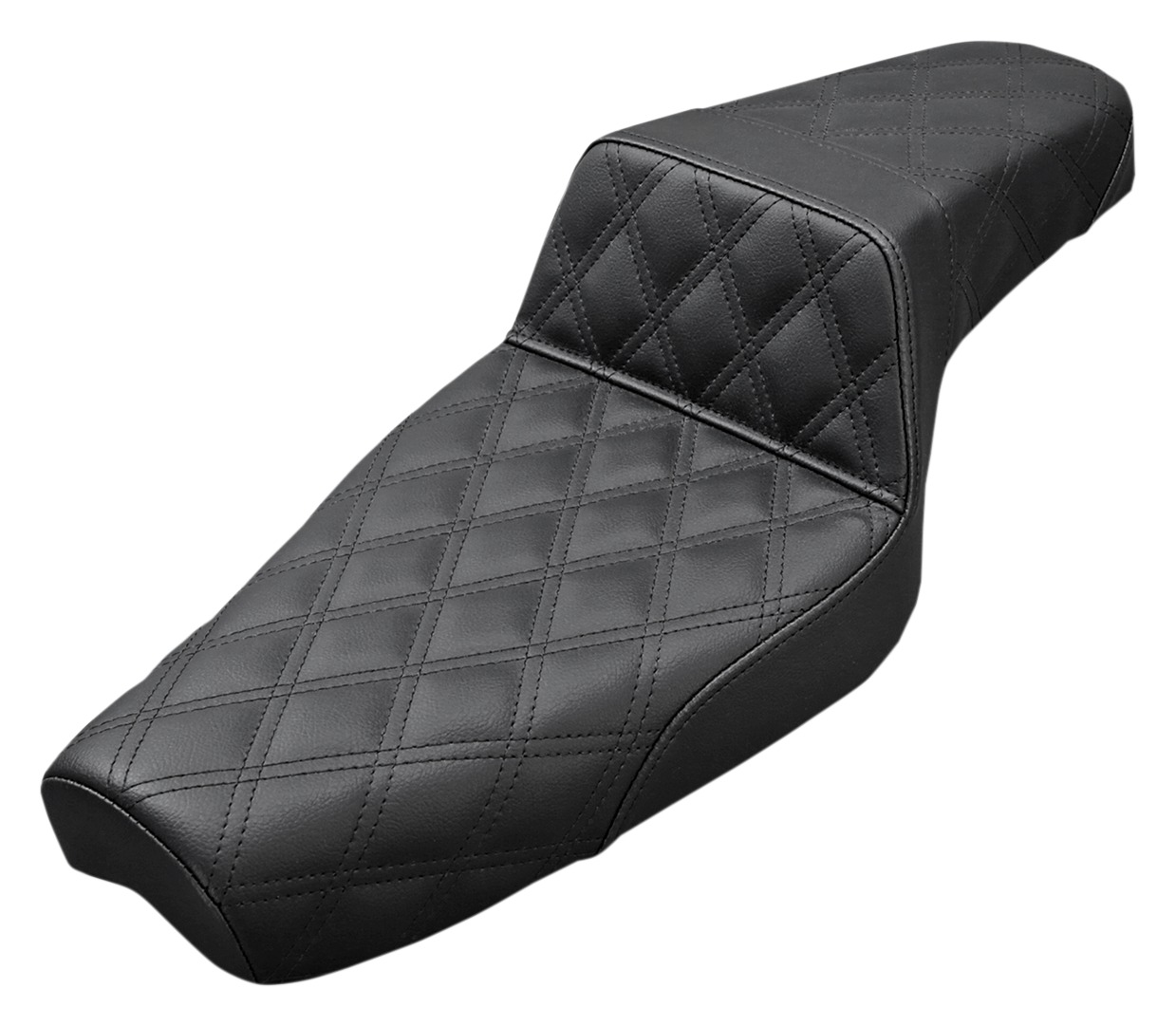 Saddlemen Step-Up LS Lattice Stitch Seat For Harley Sportster With 4.5 Gallon Tank 2004-2019 Full Lattice Stitch LS
