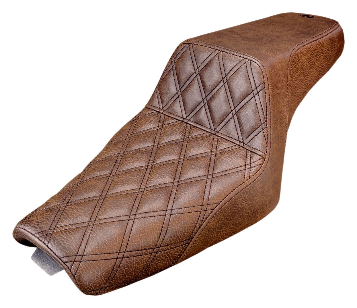 Saddlemen Step-Up LS Lattice Stitch Seat For Harley Sportster With 3.3 Gallon Tank 2004-2022 Front Lattice Stitch LS