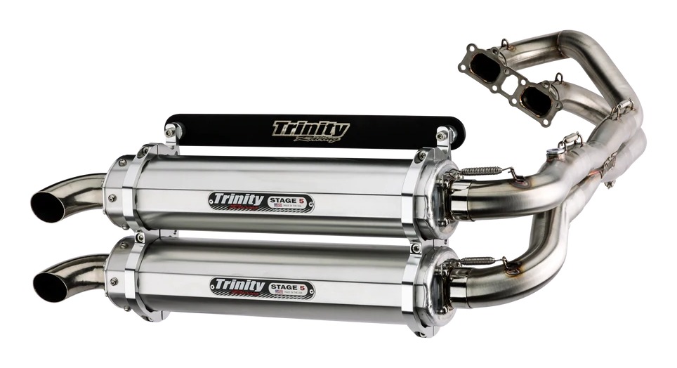 Trinity Racing Stage 5 Exhaust System Polaris RZR XP / XP4 1000 2014-2020 Dual Muffler