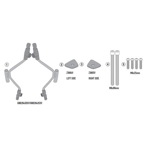 Givi A5139A Windscreen Fit Kit Piaggio Beverly 400 S 2021