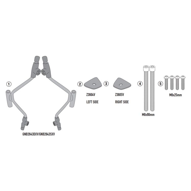 Givi A5139A Windscreen Fit Kit Piaggio Beverly 400 S 2021