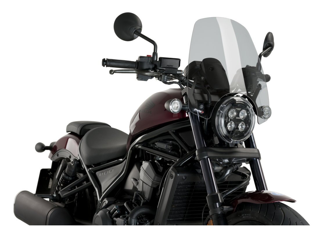 Puig Touring Naked New Generation Windscreen Honda Rebel 1100 2021-2025 N/A