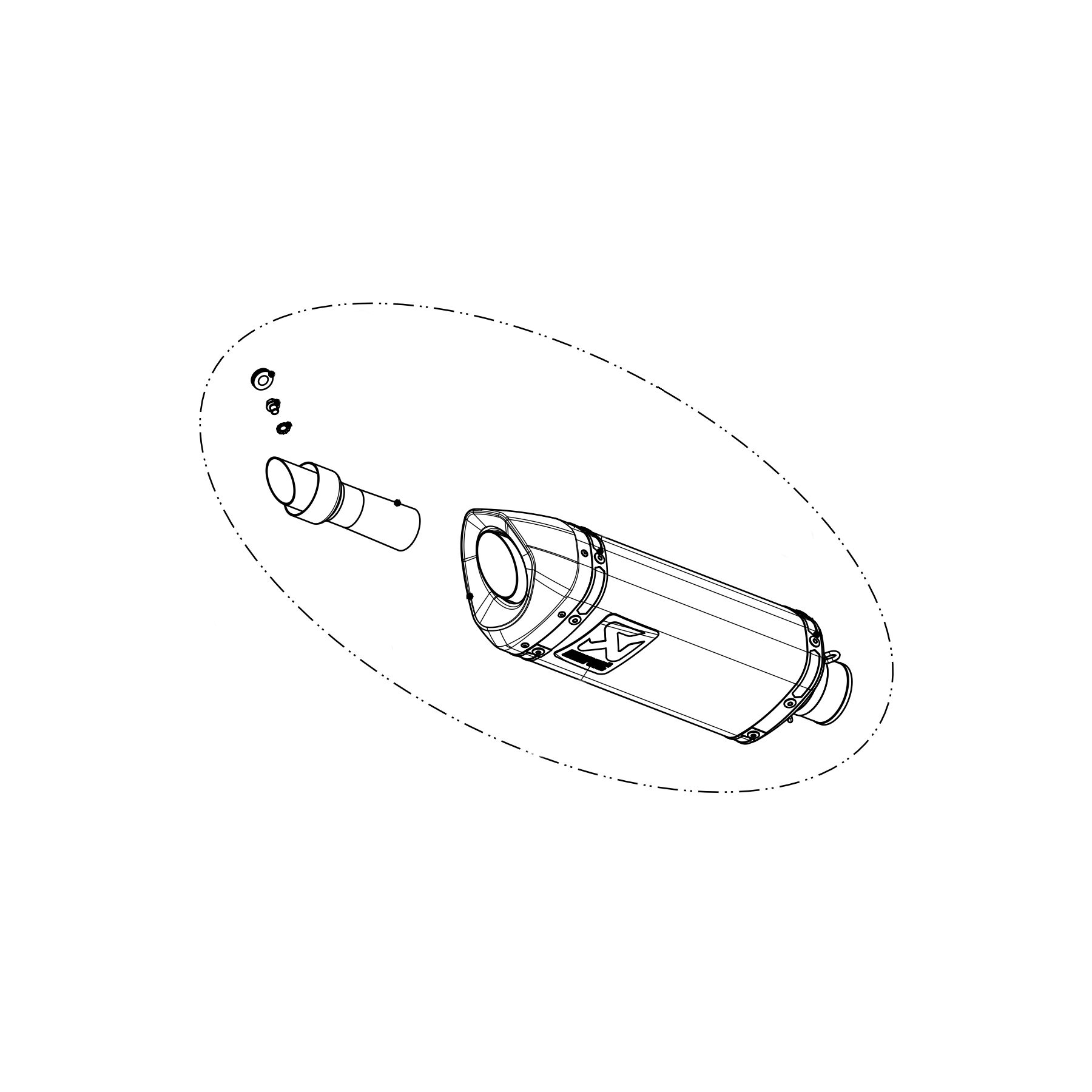 Akrapovic Replacement Muffler Yamaha R3 2015-2024