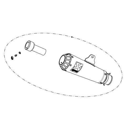 Akrapovic GP Replacement Muffler Yamaha R3 2015-2024
