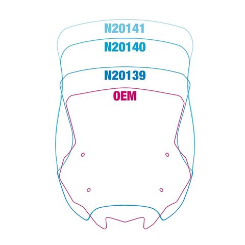 National Cycle VStream Tall Touring Windscreen Kawasaki KLR650 / Adventure / Traveler 2022-2026