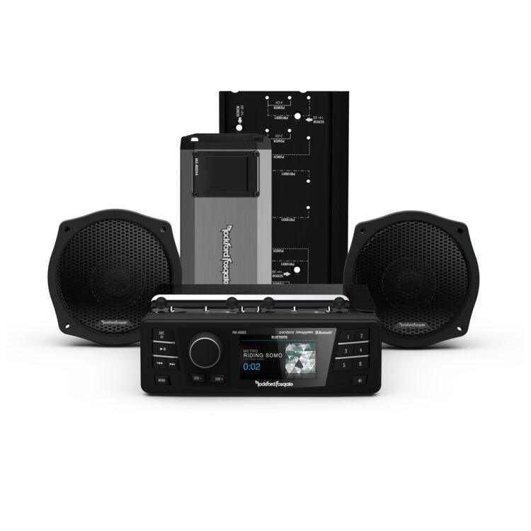 Rockford Fosgate Gen-3 PMX Stage 2 Audio Kit For Harley FLTR / FLTRX 1998-2013