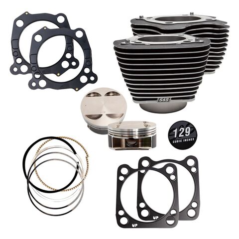 S&S Cycle 129" Big Bore Kit For Harley 107" Milwaukee Eight 2017-2025