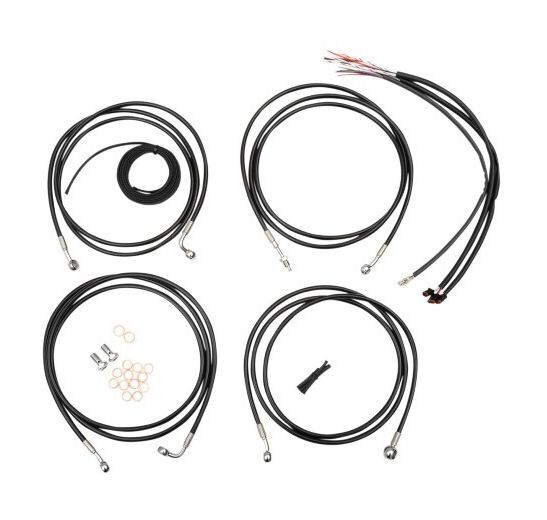 LA Choppers Plug and Play Handlebar Cable Brake Line And Wire Kit For Road Glide / Road King w/ ABS 2021-2025 N/A